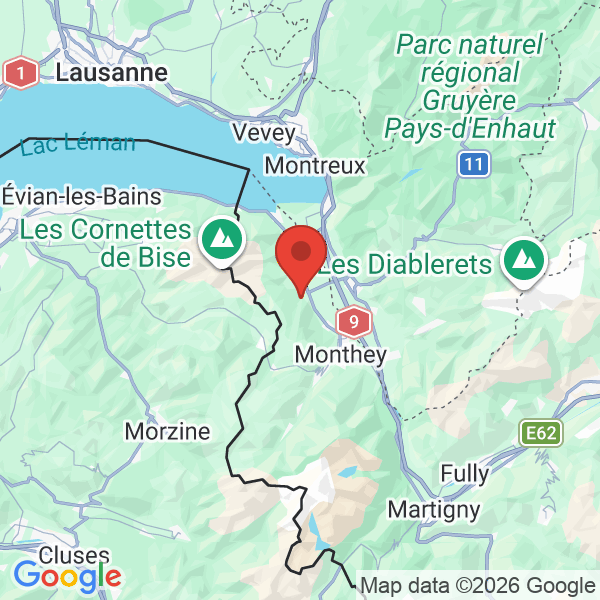 Prévisualisation de la carte