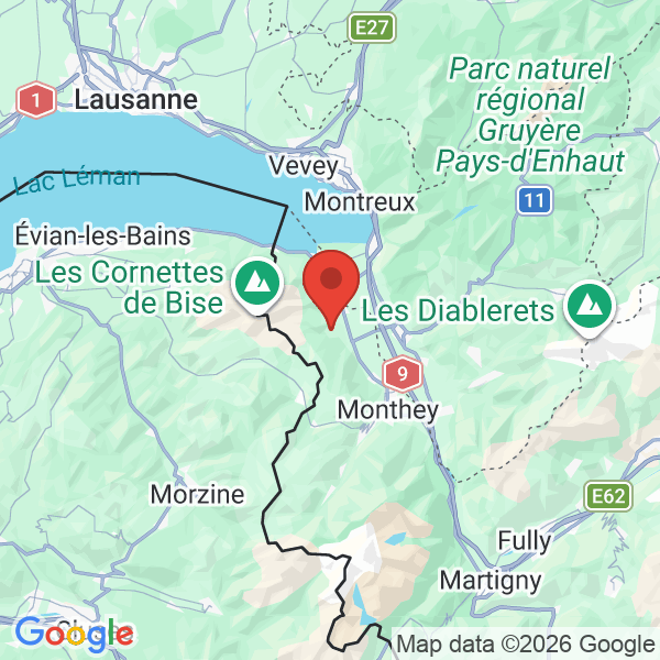 Prévisualisation de la carte