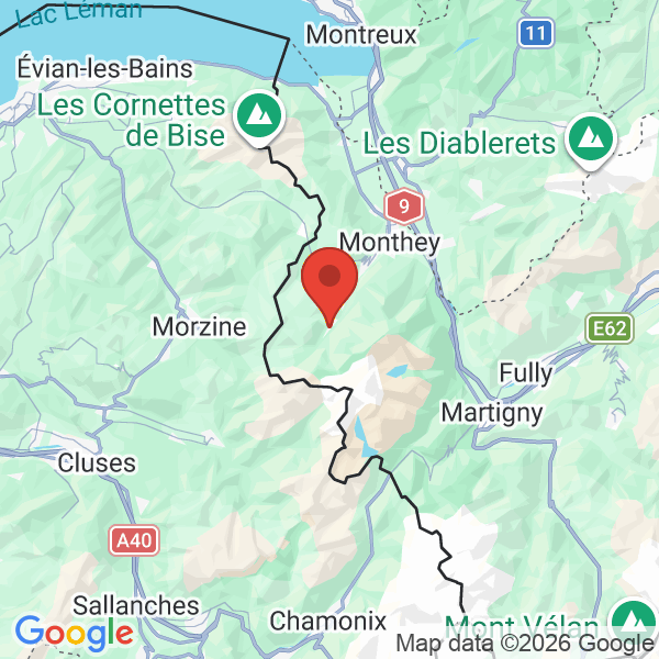 Prévisualisation de la carte