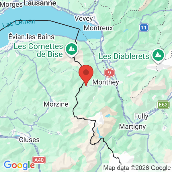 Prévisualisation de la carte