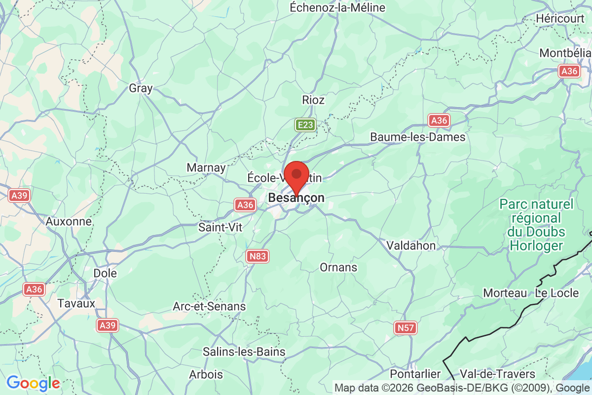 Prévisualisation de la carte