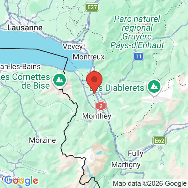 Prévisualisation de la carte