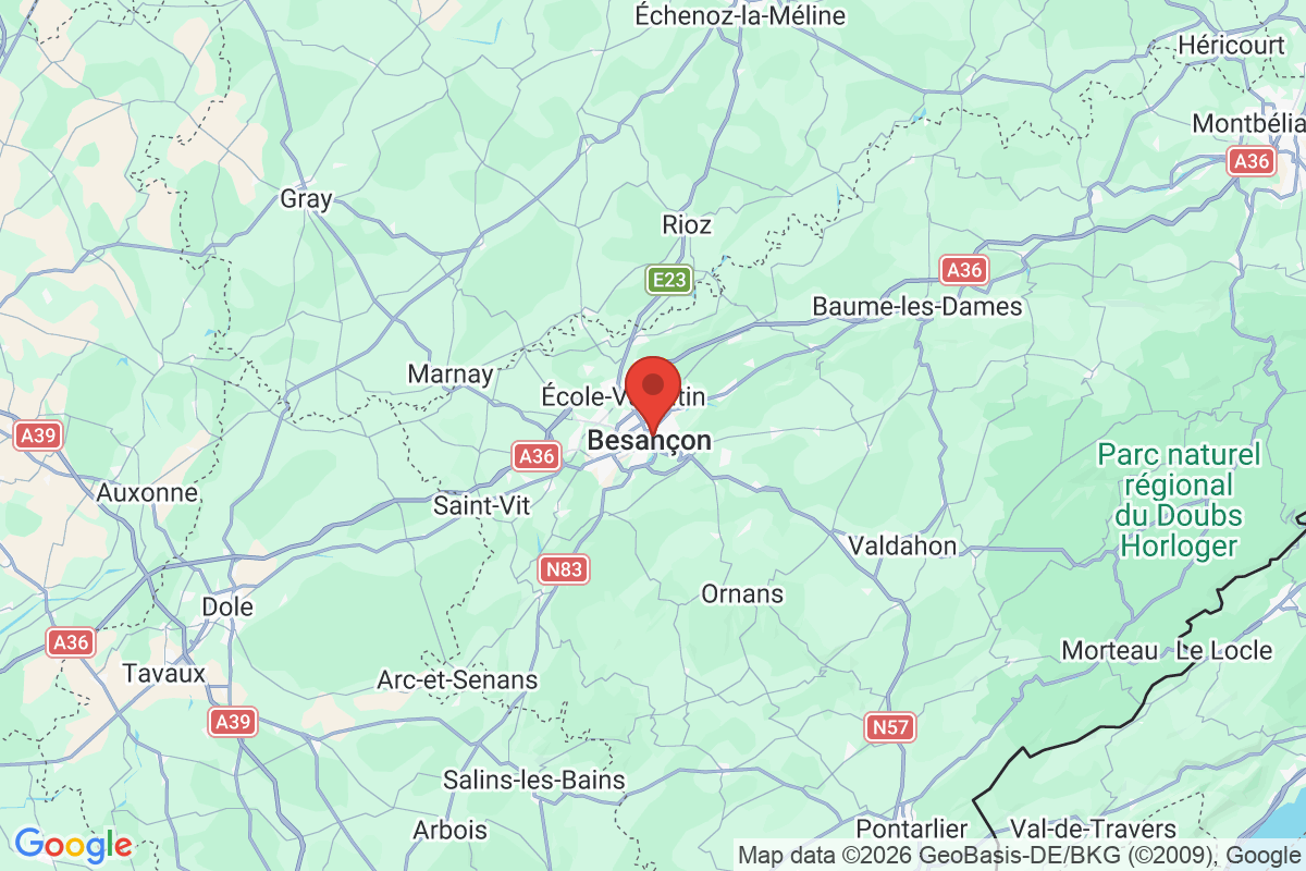 Prévisualisation de la carte