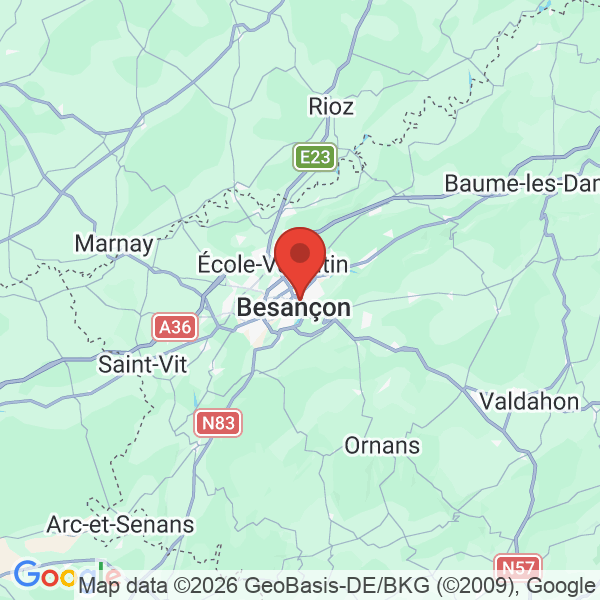 Prévisualisation de la carte