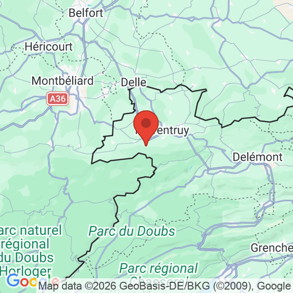 Prévisualisation de la carte