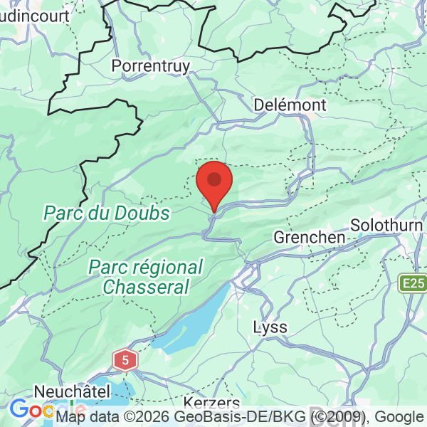 Prévisualisation de la carte