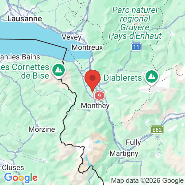 Prévisualisation de la carte