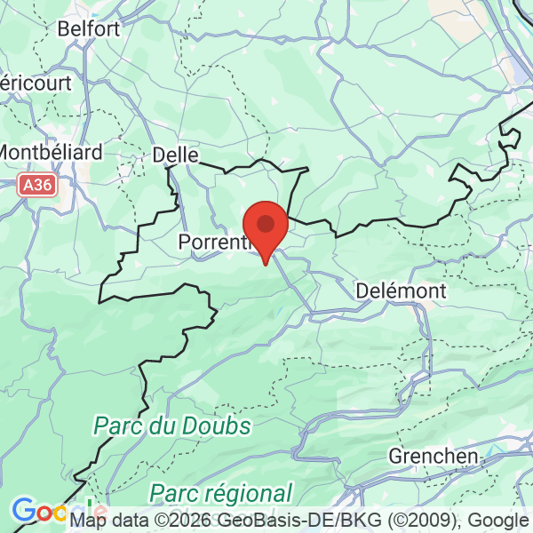 Prévisualisation de la carte