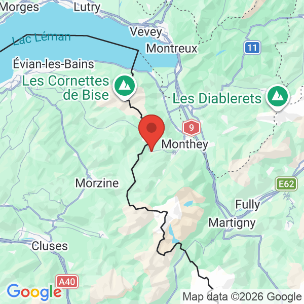Prévisualisation de la carte