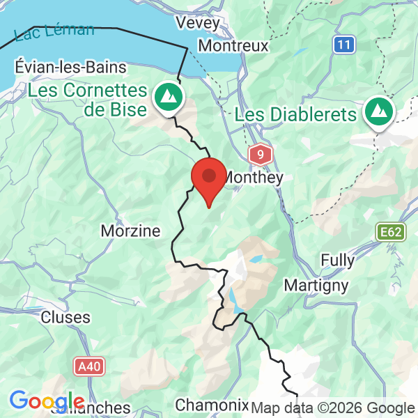 Prévisualisation de la carte