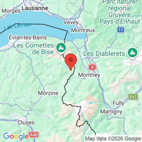 Prévisualisation de la carte