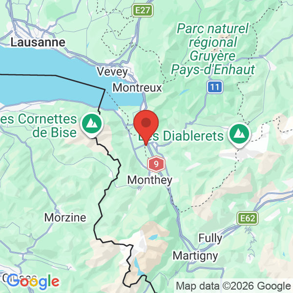 Prévisualisation de la carte