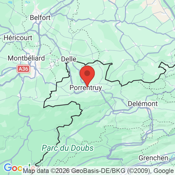 Prévisualisation de la carte