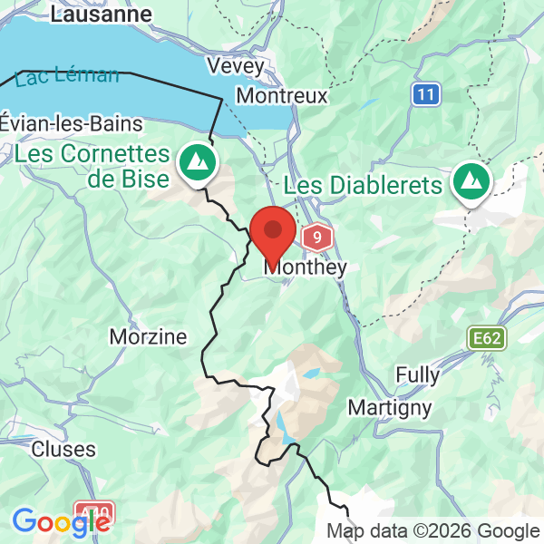Prévisualisation de la carte