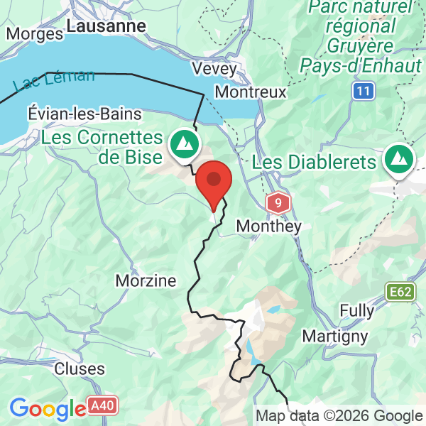 Prévisualisation de la carte