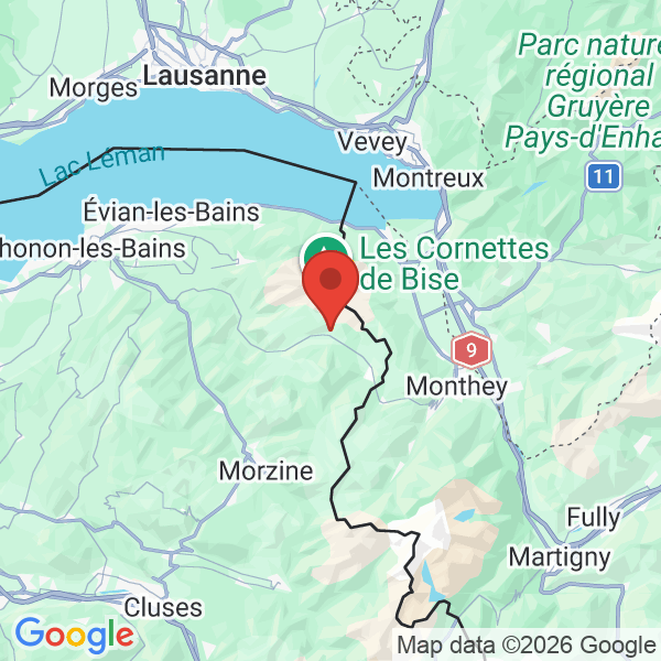 Prévisualisation de la carte
