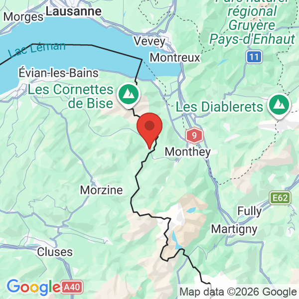 Prévisualisation de la carte
