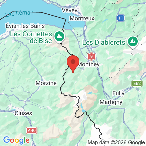 Prévisualisation de la carte