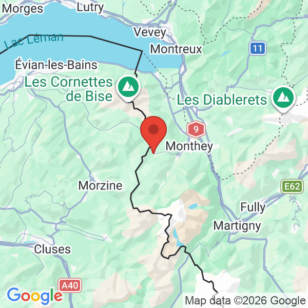 Prévisualisation de la carte