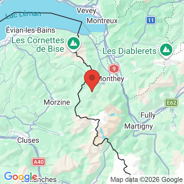 Prévisualisation de la carte