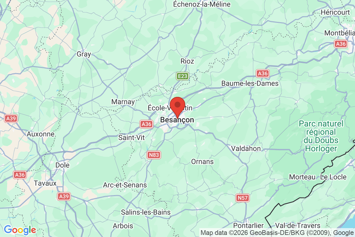 Prévisualisation de la carte