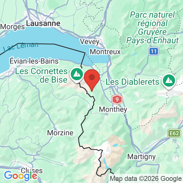 Prévisualisation de la carte