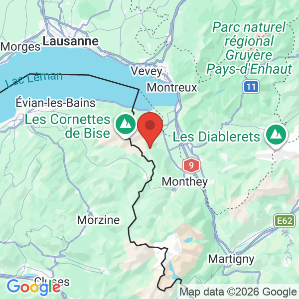 Prévisualisation de la carte