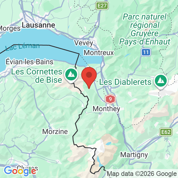Prévisualisation de la carte